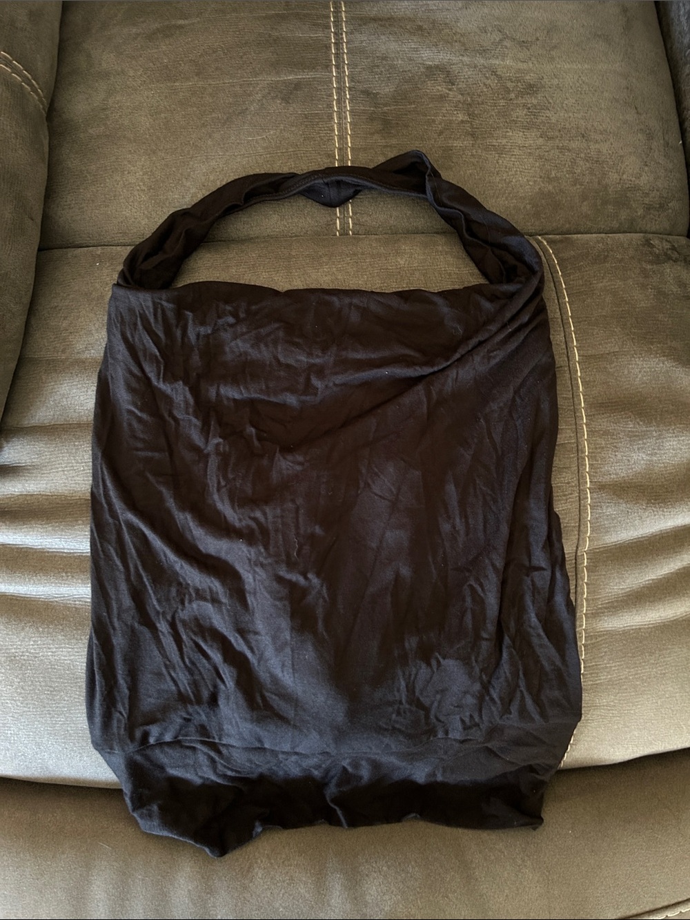 Everyday Black Cotton Halter Top with Tie Back